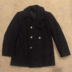 Vtg Sterlingwear Of Boston 100% Wool Peacoat Men’s Midshipmen Reefer Military
